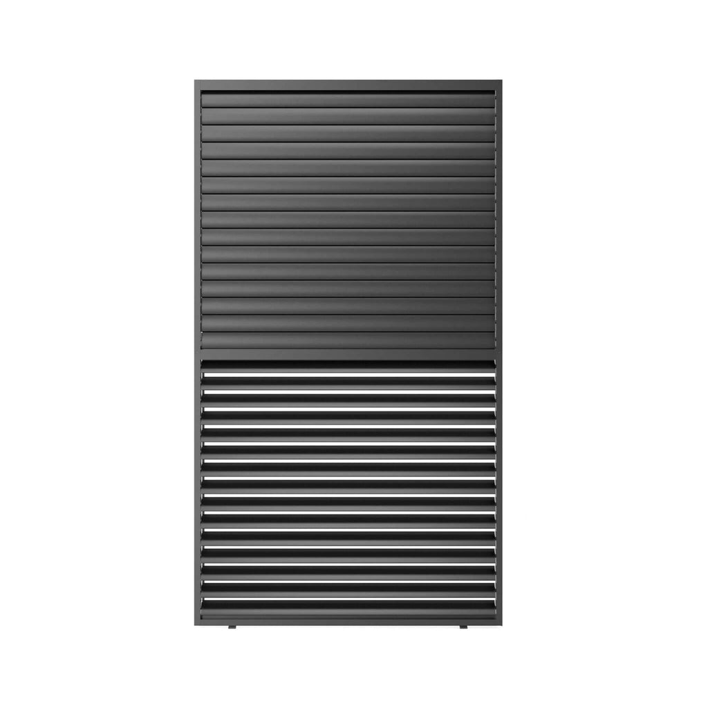 [04X07FT] Alora Premium Adjustable Aluminum Louvered Pergola With Side Wall Panel (SAK25458)