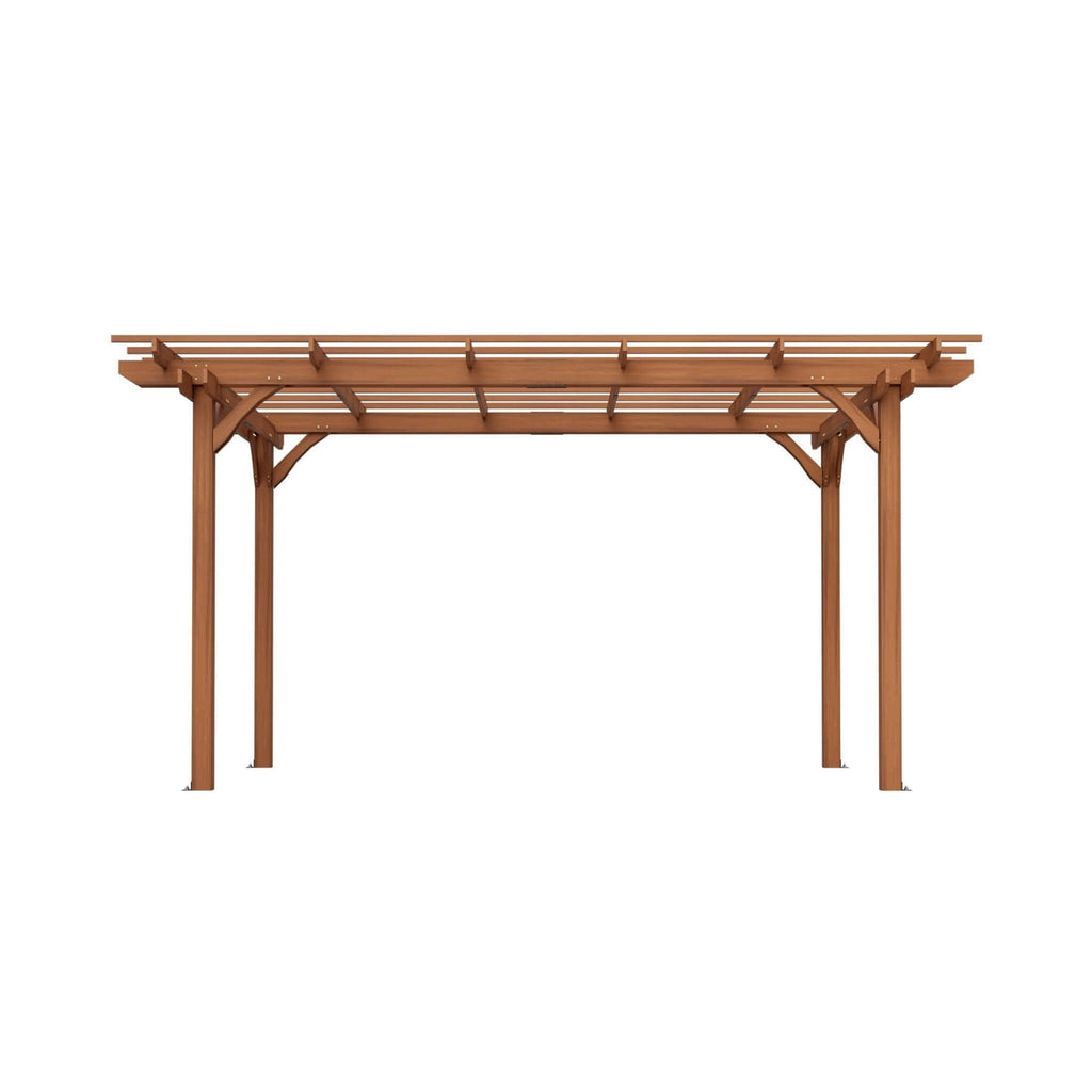 [10X12FT] Alora Premium Extra Large Outdoor Weather-Resistant Wooden Grape Pergola (SAK16278)