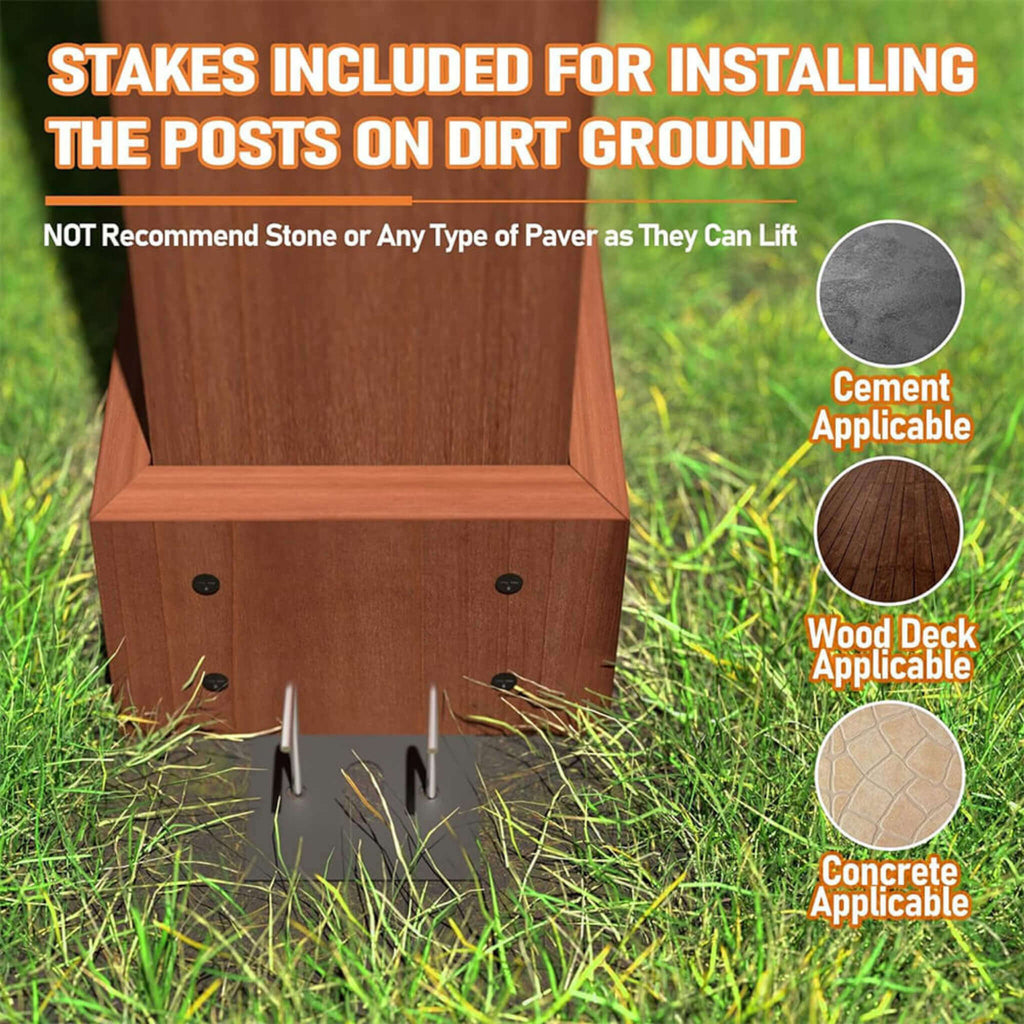 [12X14FT] Alora Luxury Outdoor All-Season Backyard Cedar Wood Gazebo Pergola With Arched Roof And Stakes For Patios (SAK68194)