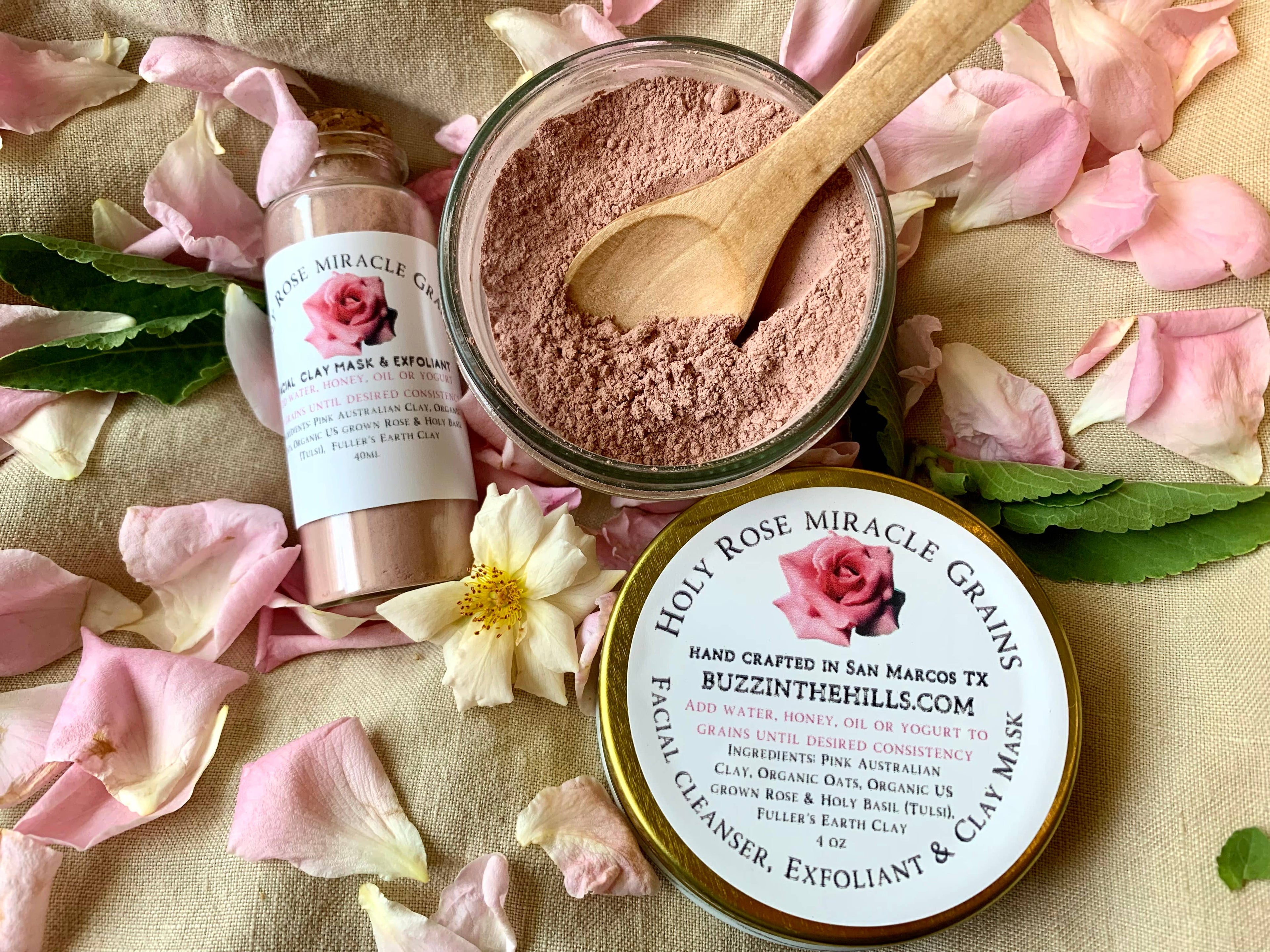Holy Rose Miracle Grains Face Mask & Exfoliant