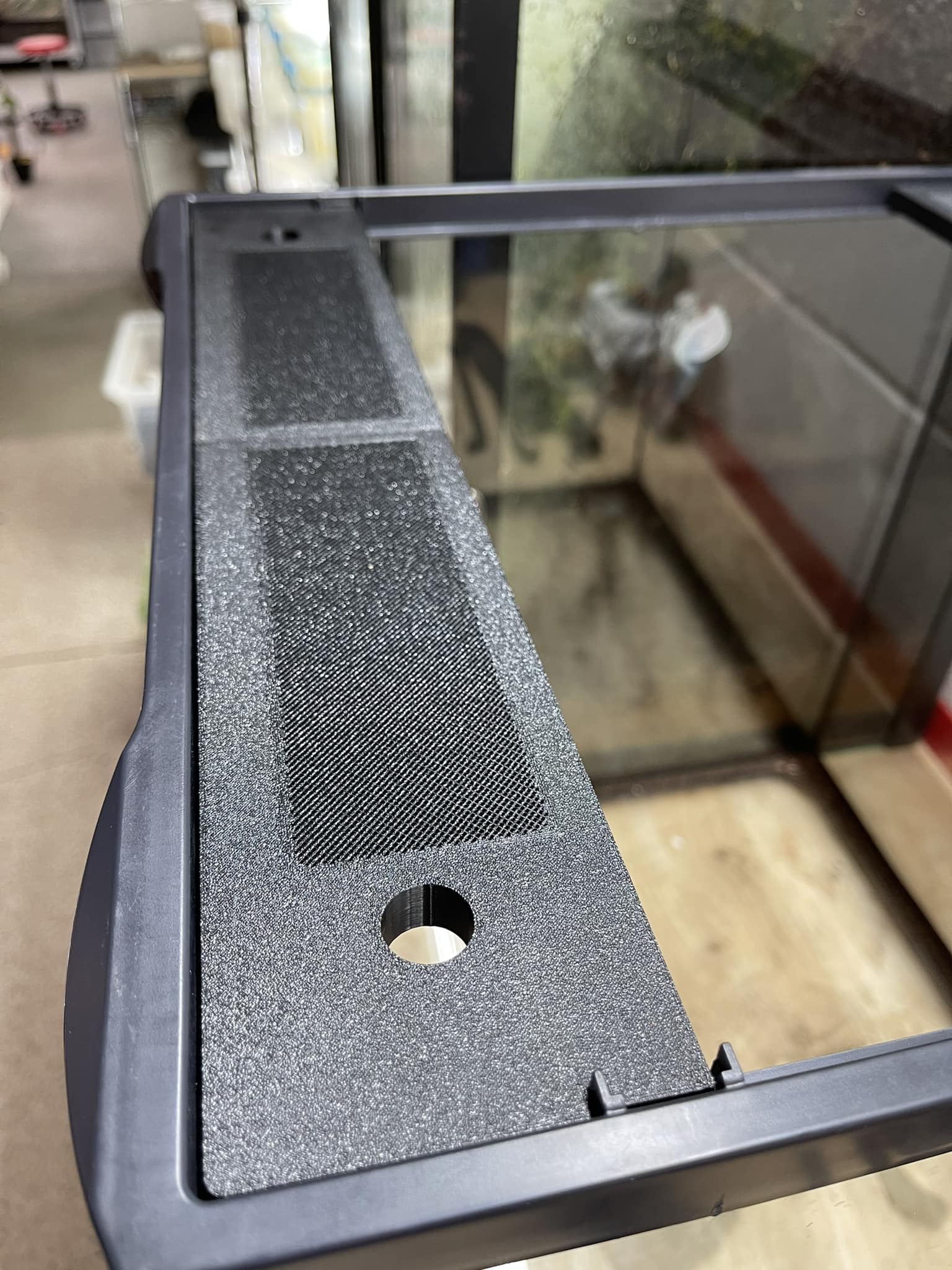 Custom Replacement Top for 18" Exo Terra Terrariums – Humidity Retaining with Fly-Proof Ventilation