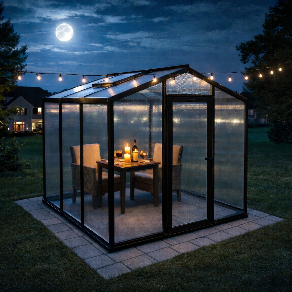 Bronze, Black Polycarbonate Greenhouse Kit