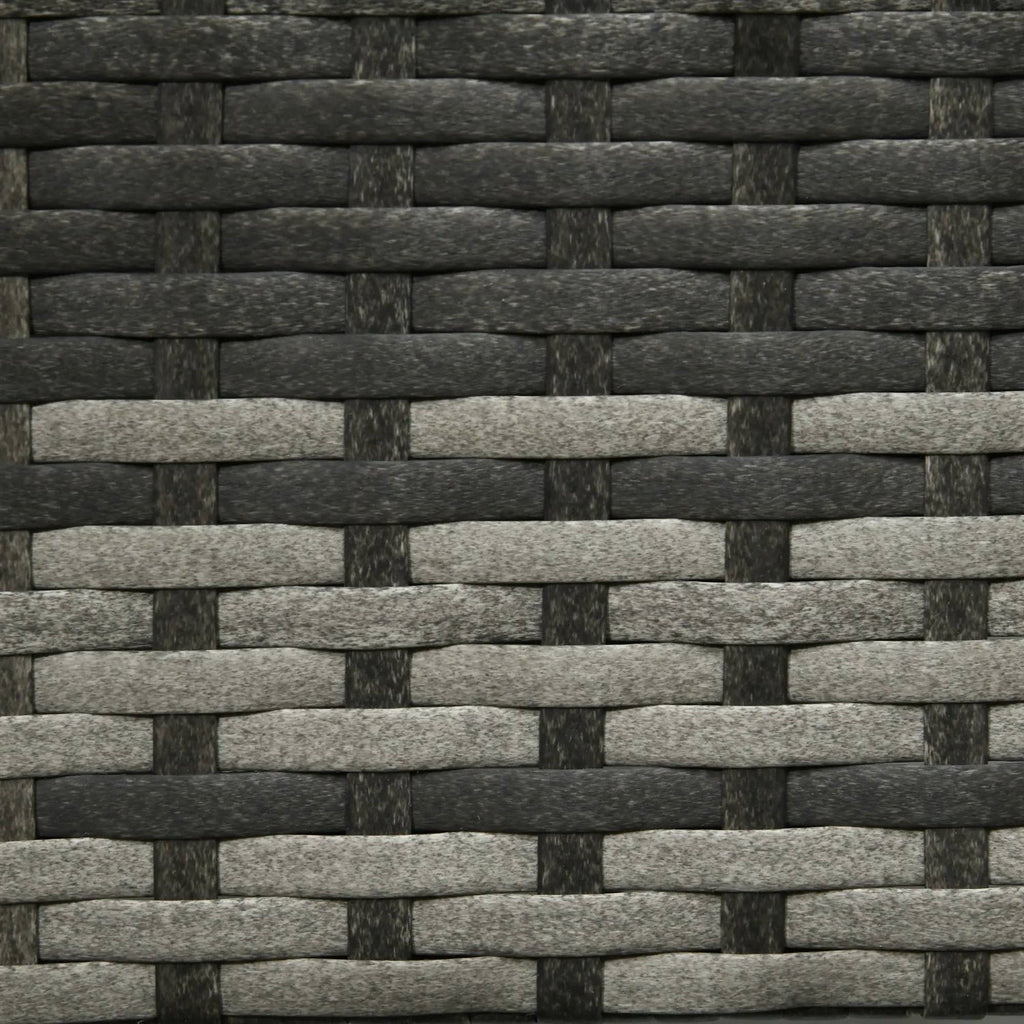 Grey Modern PE Rattan Wicker Raised Garden Bed Elevated Planter Box