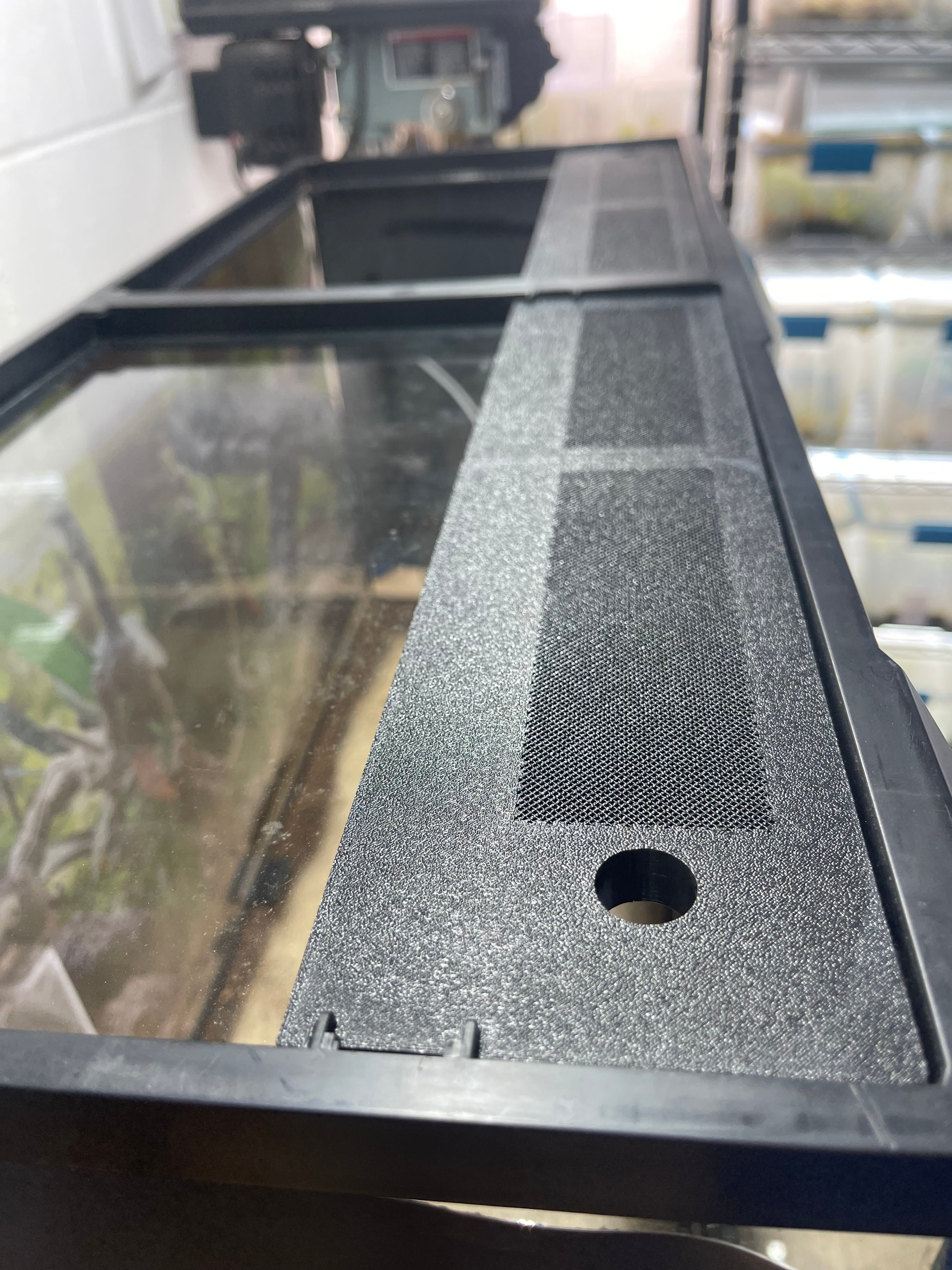 Custom Replacement Top for 18" Zoomed Terrariums – Humidity Retaining with Fly-Proof Ventilation