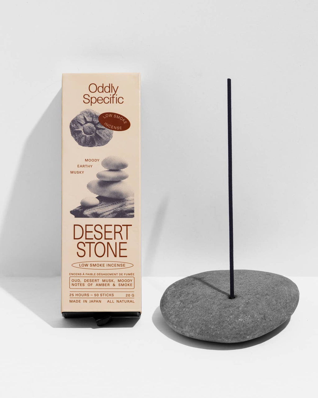 Low Smoke Incense, Made in Japan, Natural | Desert Stone
