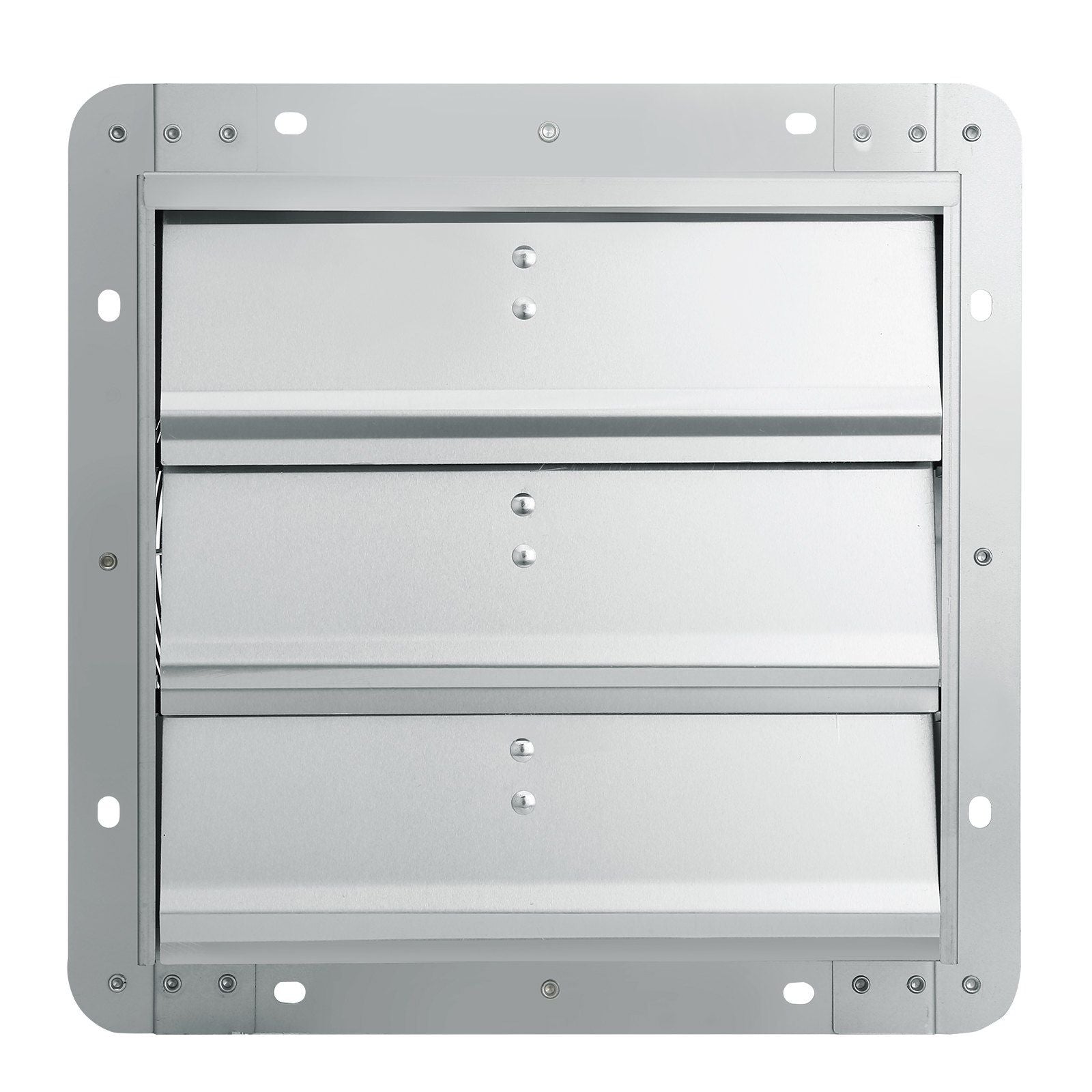 10'' Shutter Exhaust Fan, High-speed 820 CFM, Aluminum Wall Mount Attic Fan with AC-motor, Ventilation and Cooling for Greenhouses, Garages, Sheds, Shops, FCC